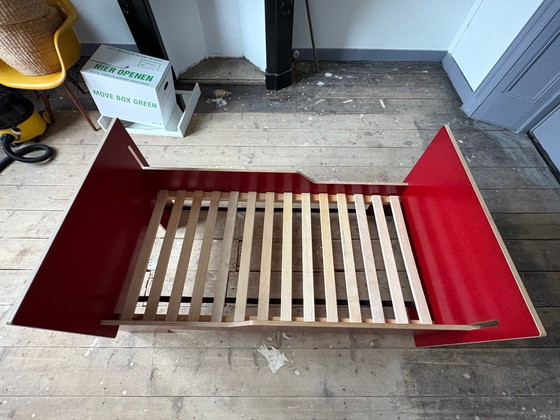 Image 1 of Lit Nils Holger Moormann contreplaqué de bouleau rouge