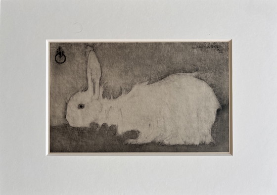 Image 1 of Jan Mankes 1889-1920 / Héliogravure Lapin blanc 1923