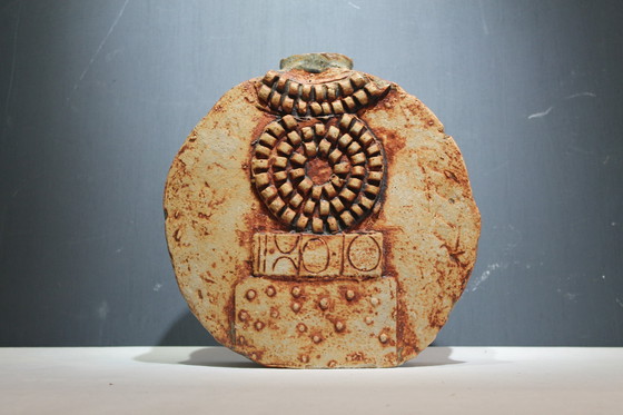 Image 1 of Mid Century Brutalist Keramik Vase