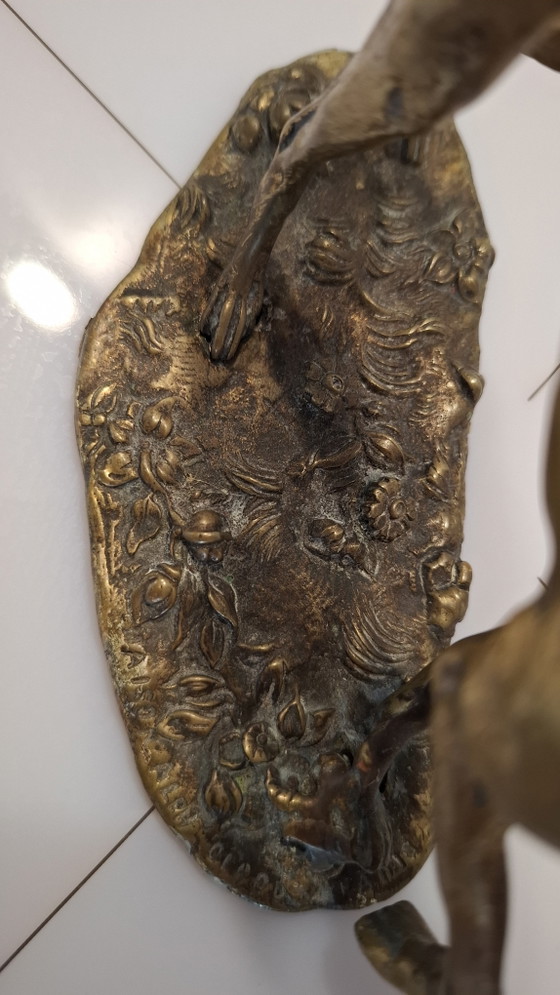 Image 1 of Lévrier en bronze, fin du XIXe ou début du XXe siècle.