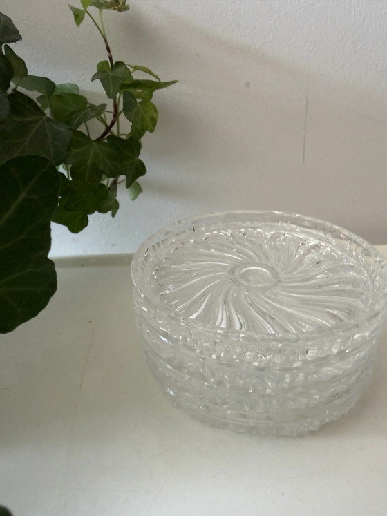 Set di 4 sottobicchieri in cristallo – Accessori da tavola, Vintage (photo 5 of 6)