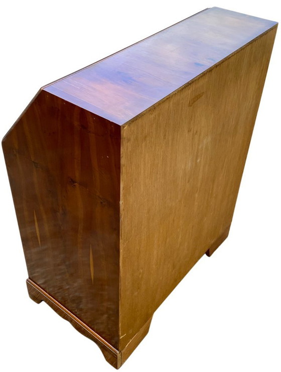 Image 1 of Antique English walnut secretary