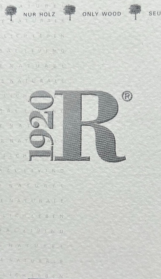 RIVA Esstisch von 1920 mit 6 Stühlen – Riva 1920, Esszimmergarnitur, Textile, Wood (photo 9 of 11)