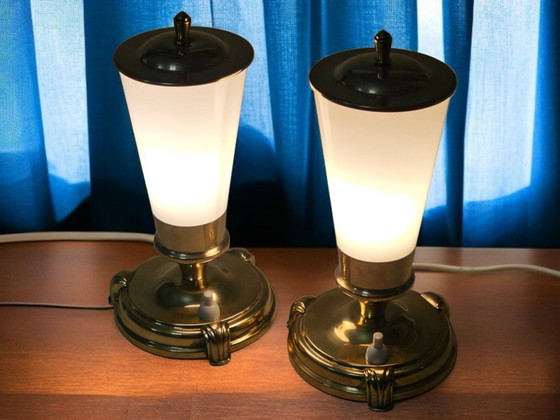 Image 1 of Pair of Art Deco table lamps / bedside lamps, 1930s