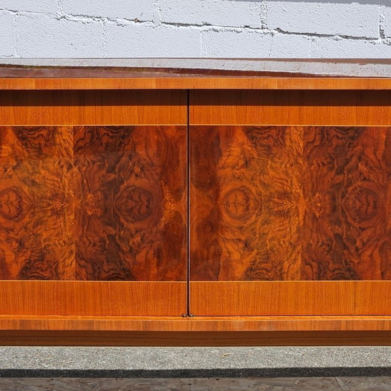 Image 1 of French MID-CENTURY MODERN Sideboard-Luxurious Macassar 60s Buffet-60s