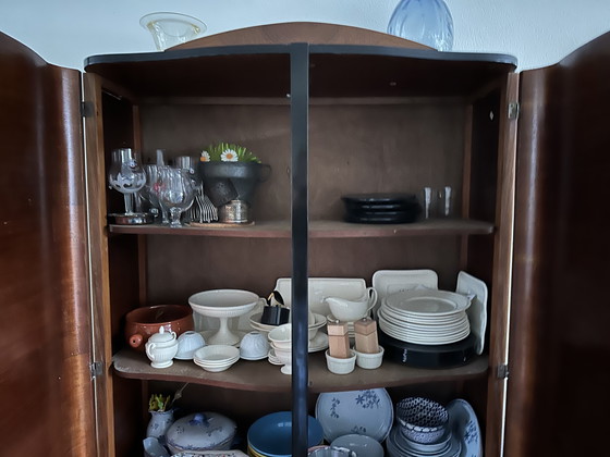 Image 1 of Houten art deco servieskast