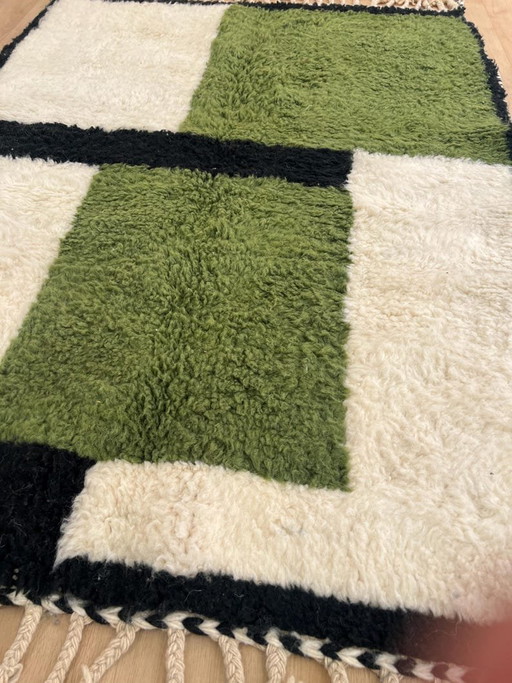 Authentic Traditional Handcrafted Beni Ouarain Berber Rug 2/3 M – Alessi, vloerkleden en tapijten, Wool (photo 2 of 10)