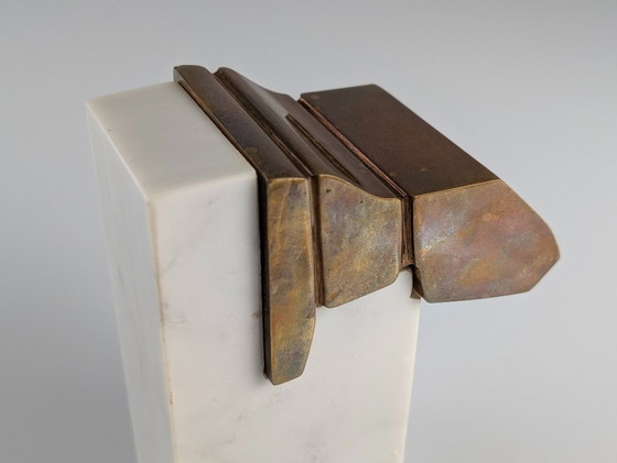 Image 1 of Scultura brutalista in marmo e bronzo di Jesus Molina, anni '70
