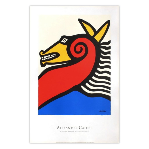Alexandre CALDER Affiche Cheval 1990