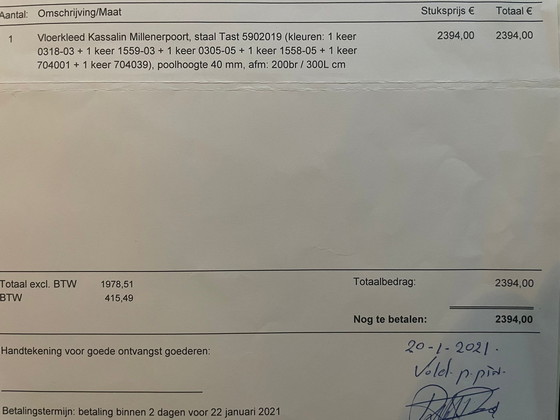 Image 1 of Design rug from Millenpoort