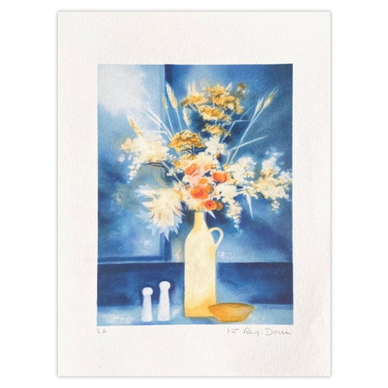 Marie-France Rey-Dosse Signed Lithograph Bouquet I 1990 – Lithographs & prints, Paper (photo 5 of 5)