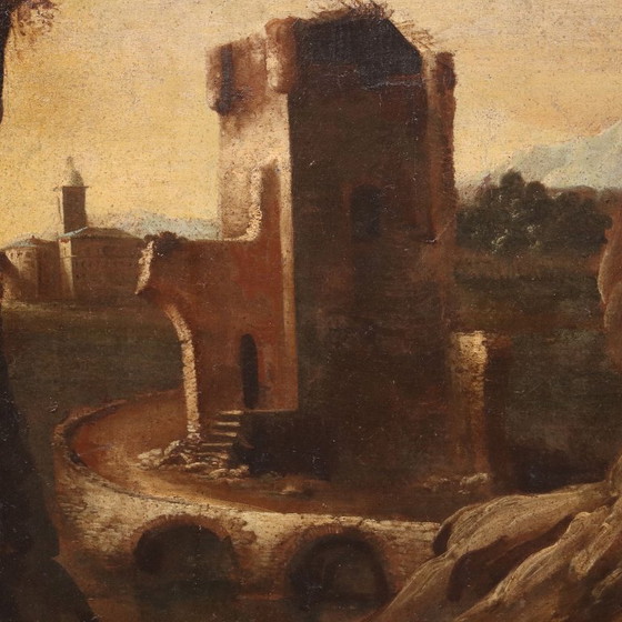 Image 1 of Landscape Painting with Holy Hermit