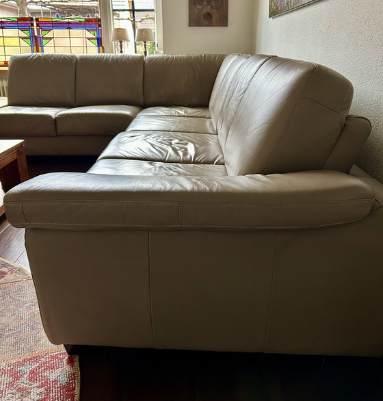 Image 1 of Leather Corner Sofa