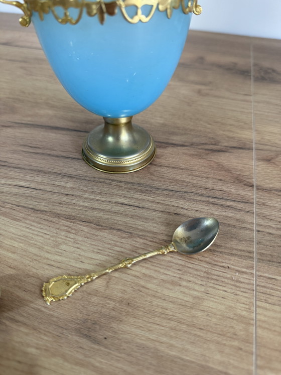 Image 1 of vintage caviar service