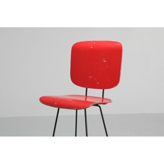 Image 1 of Vintage Dutch modernist hight chair by Coen De Vries, 1950s