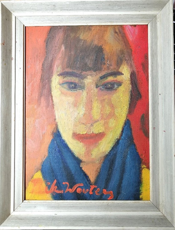 Image 1 of Rik Wouters „Porträt einer Frau“ Öl auf Eichenholztafel