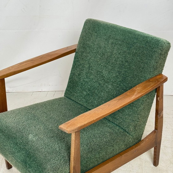 Image 1 of Pair of Yugoslav Green Armchairs, 1960s – Original Vintage Condition