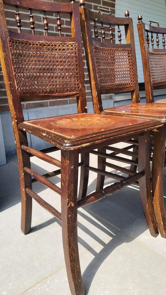 Ensemble de 6 chaises de salle à manger vintage Luterma - Art déco (années 1920) – Wood (photo 9 of 9)