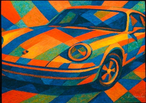 Karmen Moccha: "Porsche Carrera". Firmata a mano e numerata.