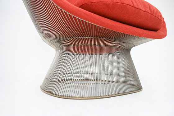 Image 1 of Fauteuil et repose-pieds conçus par Warren Platner pour Knoll International, années 1960