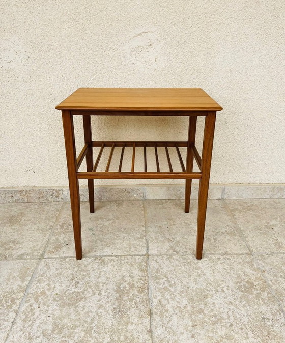 Image 1 of Skandinavischer Beistelltisch aus Teakholz, 1960