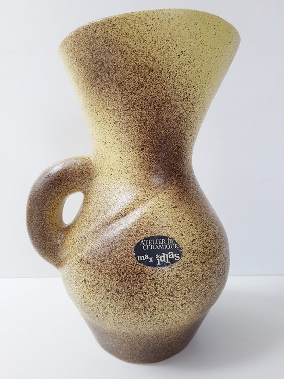 Image 1 of MAX IDLAS LARGE CERAMIC PITCHER/VASE 1950s 60s VINTAGE ROCKABILLY 50S 60S