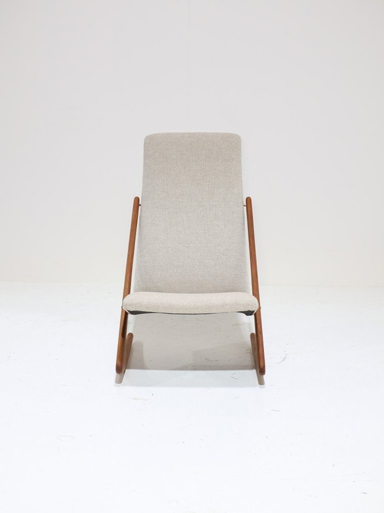 Sedia a dondolo Boomerang Mogens Kold in teak, danese degli anni '60 – Sedie a dondolo, Wood, Vintage (photo 5 of 12)