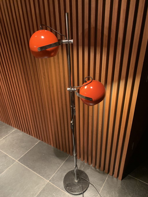 Lampe Vintage Herda - Orange des années 1970