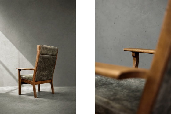 Image 1 of Vintage Mid-Century Danish Modern Model GE-181-A Armchair by Hans J. Wegner for Getama, 1950s