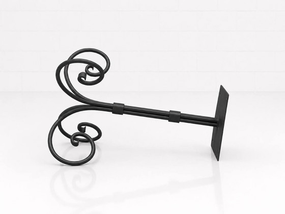 Image 1 of Decorative cast iron base with sculpturally curved underframe