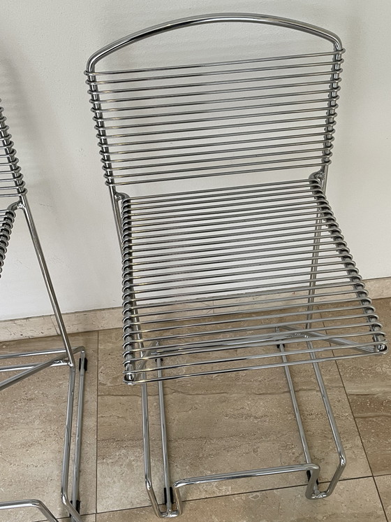 Image 1 of Juego de 2 taburetes de bar Till Behrens, años 80, posmodernos