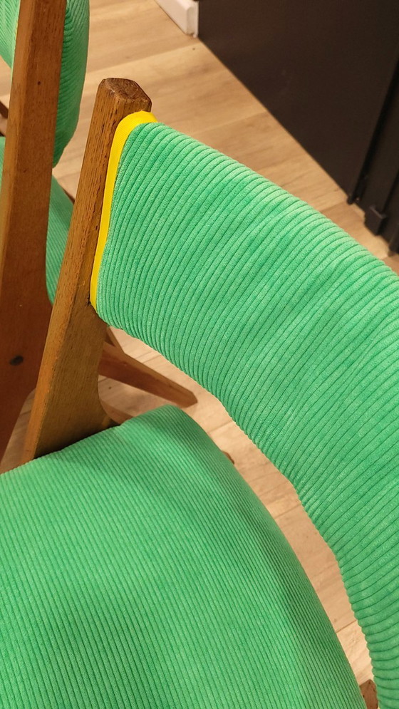 Image 1 of 5 sedie con gambe a compasso