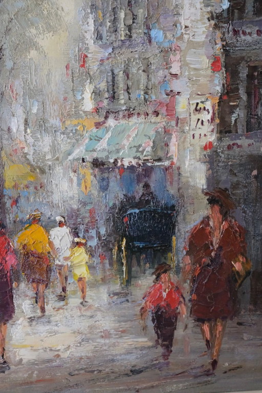 Peter Brouwer Original Painting, Oil on Canvas. – schilderijen tekeningen (photo 2 of 8)