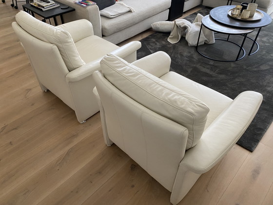 Image 1 of 2x Fauteuils en cuir nappa Laauser