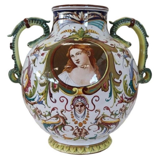 Vase italien en céramique de CACF FAENZA, années 1950