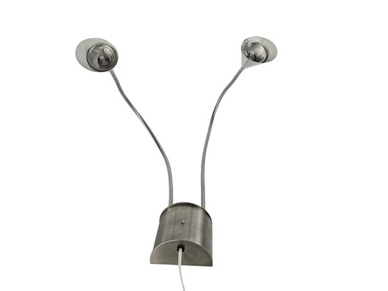 Image 1 of Hala Zeist  - flexibele armen - geborsteld aluminium - post modern - 80's