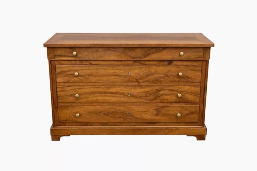 Cassettone in noce massello del XVIII secolo, periodo Restaurazione