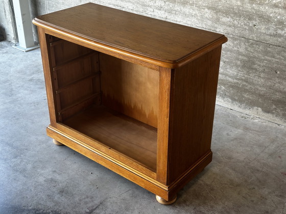 Vintage eikenhouten commode met 4 lades - honingkleurige patina – Fabrication Artisanale mi-XX e siècle (photo 4 of 15)