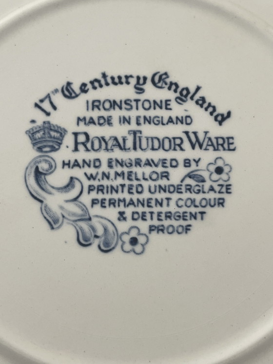 Image 1 of 2 platos llanos de loza inglesa de 26 cm | Royal Tudor Ware & British Anchor Memory Lane