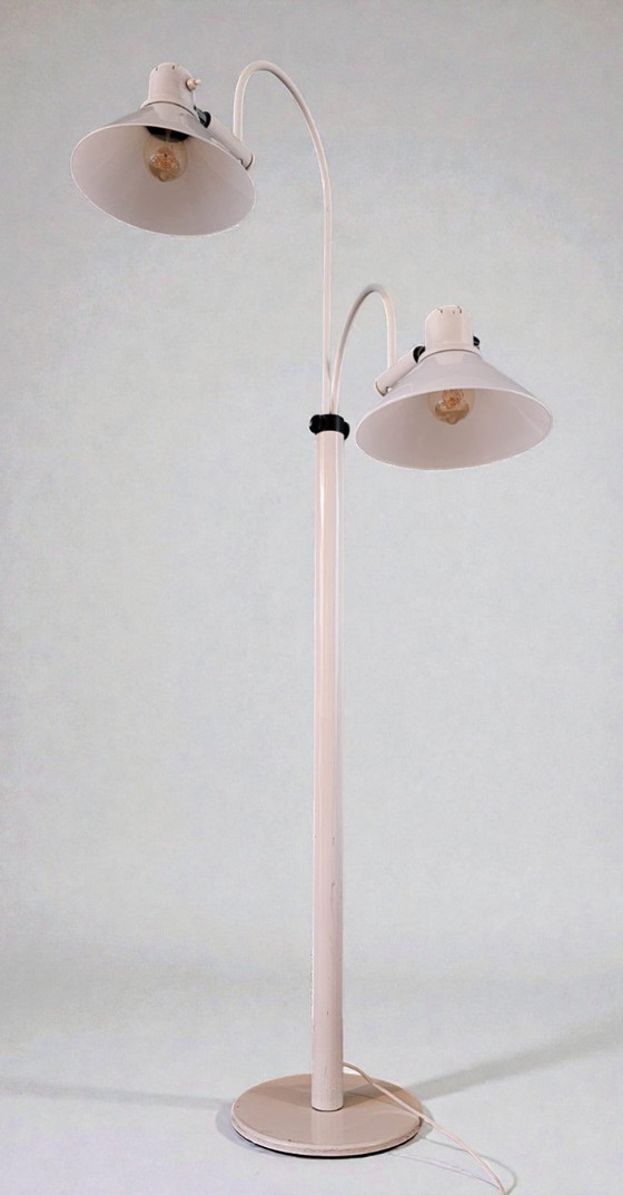 Image 1 of Vintage Space Age Double-Head Floor Lamp – Sölken Leuchten / Koch & Lowy Style