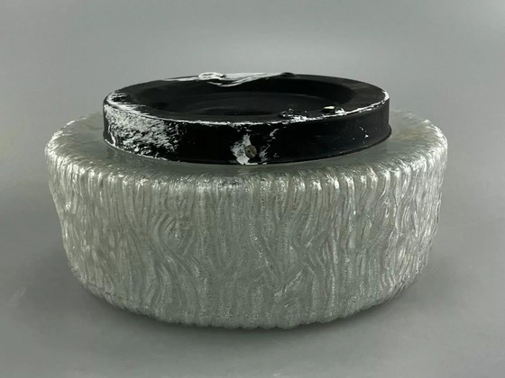 Image 1 of 60er 70er Jahre Lampe Leuchte Plafoniere Flush Mount Glas Space Age Design 70s