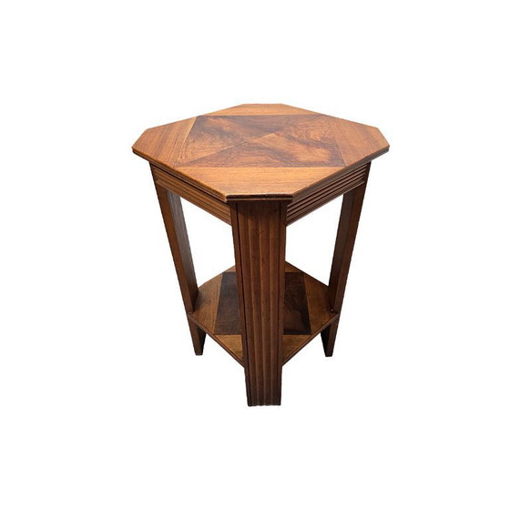 Image 1 of Table d'appoint octogonale Art déco française, années 1930