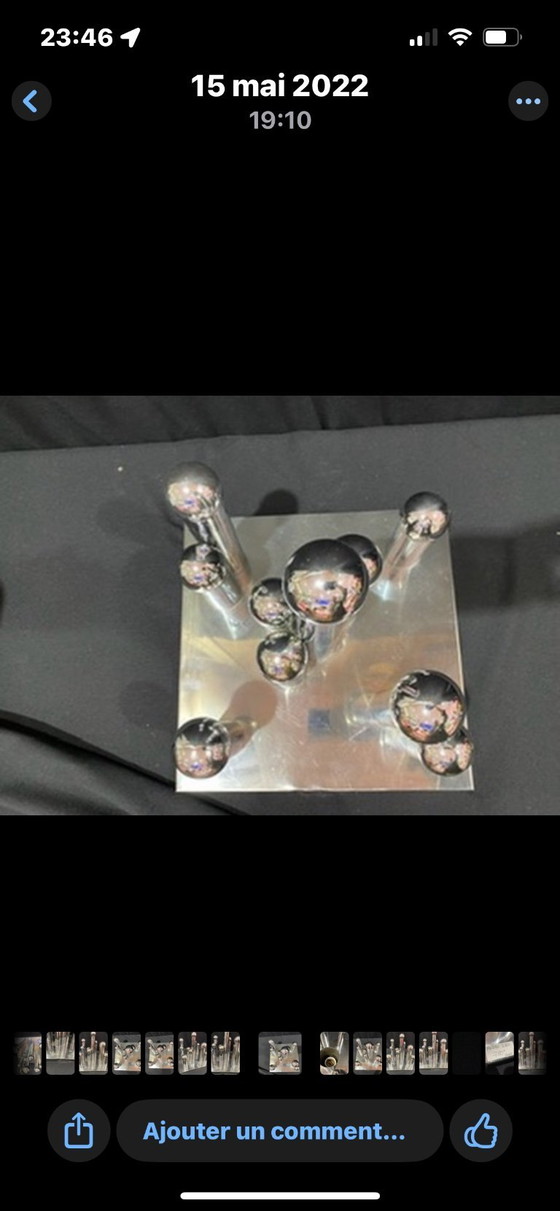 Image 1 of Plafoniera Vintage Motoko Ishii Design Futuriste Années 70-Staff.