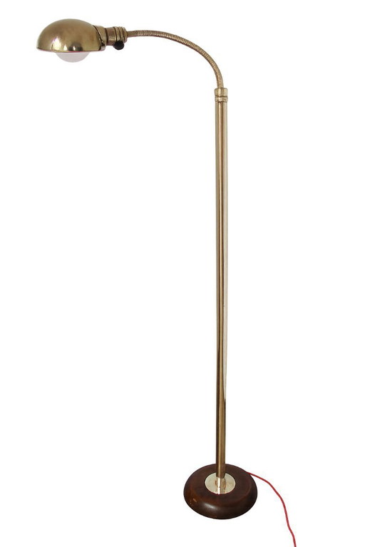 A stylish floor lamp from the Art Deco period, made in the 1930s