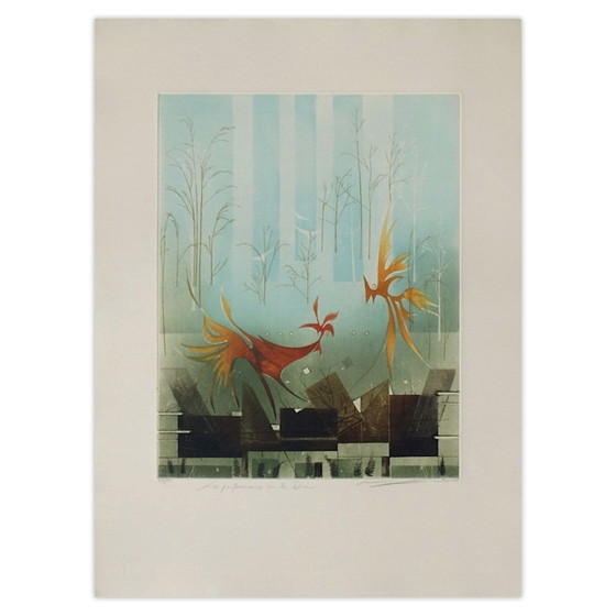 Image 1 of Renée LUBAROW Les performance de la Diva Acquaforte firmata 1990