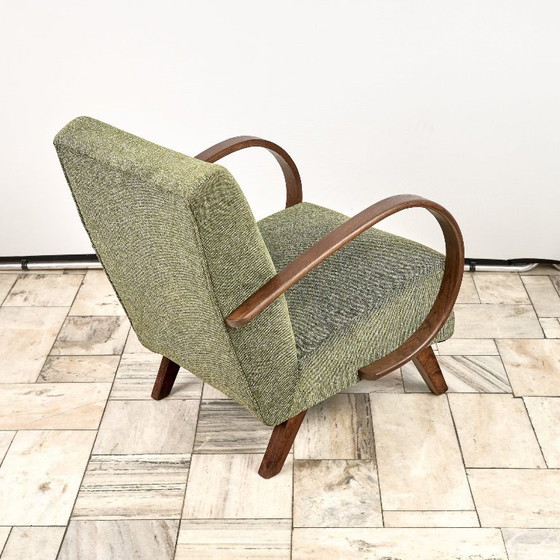 Image 1 of Poltrona modello H 410 tipo C, disegnata da Jindrich Halabala, anni '40, Cecoslovacchia.