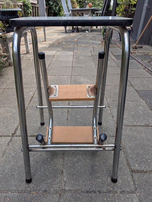 Sgabello retrò – krukjes, Metal, Wood