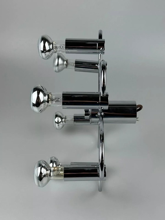 Image 1 of Lámpara de pared o de techo Sputnik de los años 60 y 70 de Cosack Leuchten, cromo