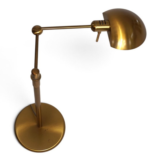 Holtkötter 6352/1-3 Lampada da tavolo e da lettura – Color ottone, Dimmerabile e regolabile in altezza, 1960 (photo 13 of 18)