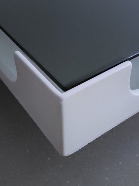 Image 1 of Tavolino da caffè vintage in stile spaziale o tavolino da caffè